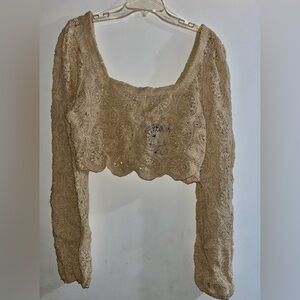 Elegant Lace Crop Top